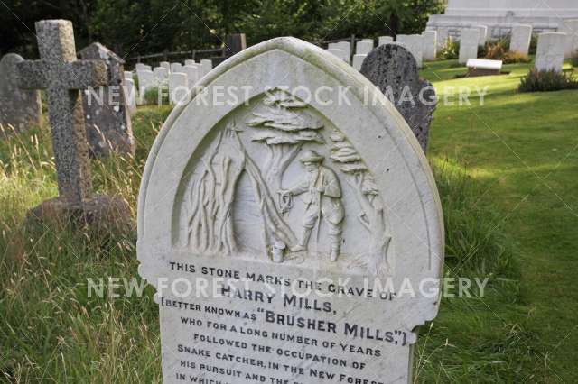 Brusher Mills Gravestone 01