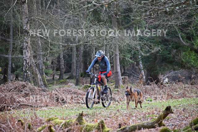 Cyclist & Dog 01